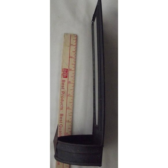 Metal Sconce Kennedy's Country Collections Metal & Mirror candle holder shelf - Picture 5 of 9